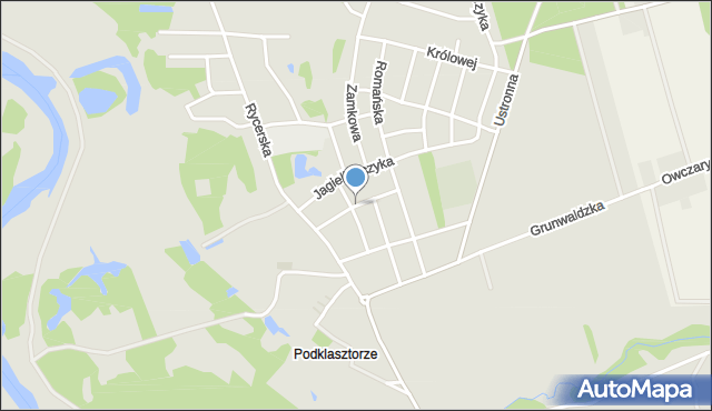 Sulejów powiat piotrkowski, Króla Władysława Łokietka, mapa Sulejów powiat piotrkowski