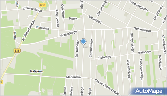 Sulejówek, Krasickiego Ignacego, bp., mapa Sulejówek