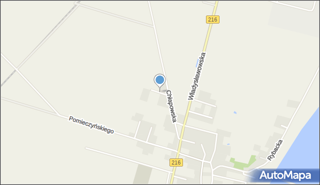 Swarzewo, Krótka, mapa Swarzewo