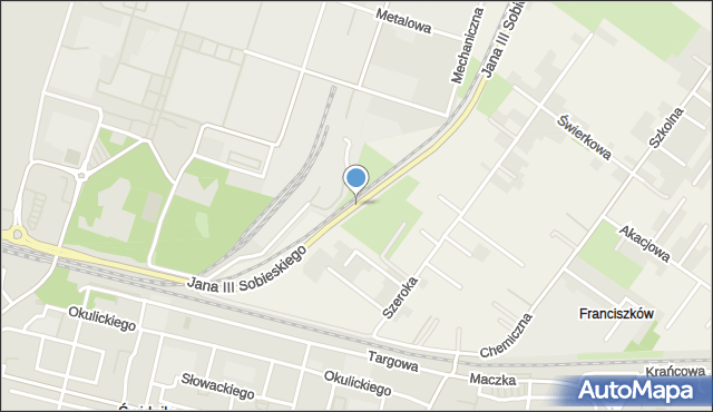 Świdnik, Króla Jana III Sobieskiego, mapa Świdnika