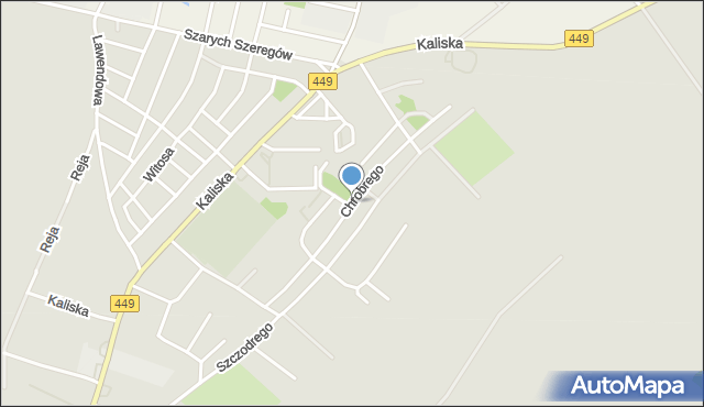 Syców, Króla Bolesława Chrobrego, mapa Syców