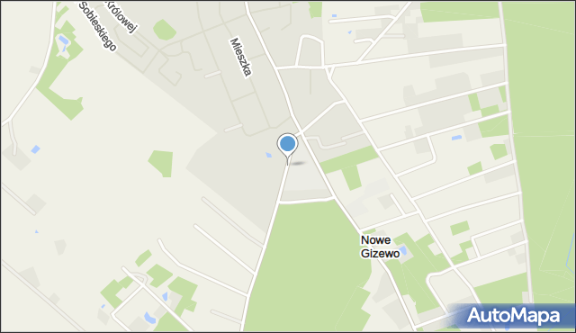 Szczytno, Króla Kazimierza Wielkiego, mapa Szczytno