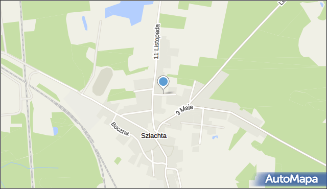 Szlachta gmina Osieczna, Krótka, mapa Szlachta gmina Osieczna