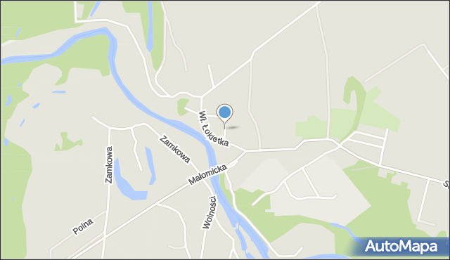 Szprotawa, Króla Władysława Jagiełły, mapa Szprotawa