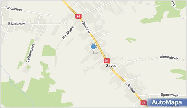 Szyce gmina Wielka Wieś, Krajobrazowa, mapa Szyce gmina Wielka Wieś