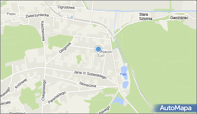 Tenczynek, Króla Kazimierza Wielkiego, mapa Tenczynek