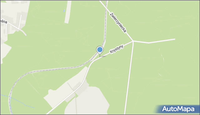 Tenczynek, Krystyny, mapa Tenczynek