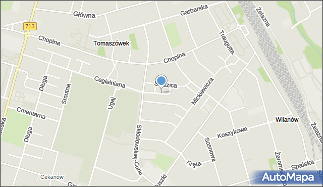 Tomaszów Mazowiecki, Króla Bolesława Chrobrego, mapa Tomaszów Mazowiecki