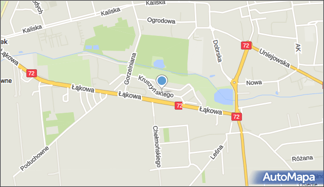 Turek, Kruszyńskiego Leona Lubomira, mapa Turka
