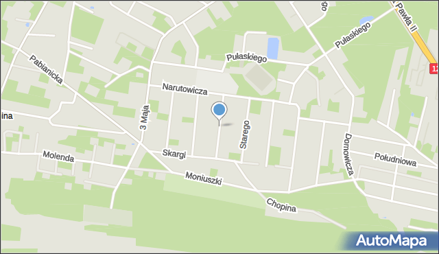 Tuszyn powiat łódzki wschodni, Króla Kazimierza Wielkiego, mapa Tuszyn powiat łódzki wschodni