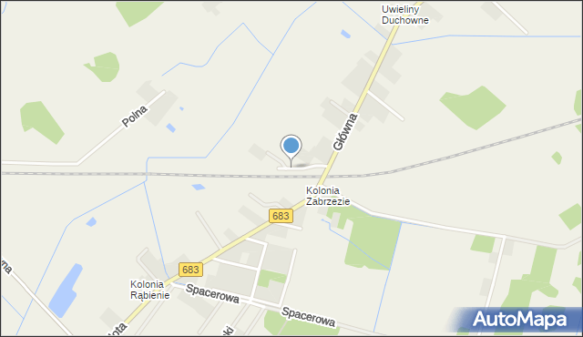 Wągrodno gmina Prażmów, Krótka, mapa Wągrodno gmina Prażmów