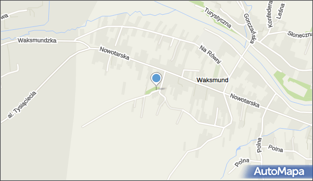 Waksmund, Krótka, mapa Waksmund