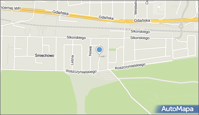 Wejherowo, Krasickiego Ignacego, bp., mapa Wejherowo