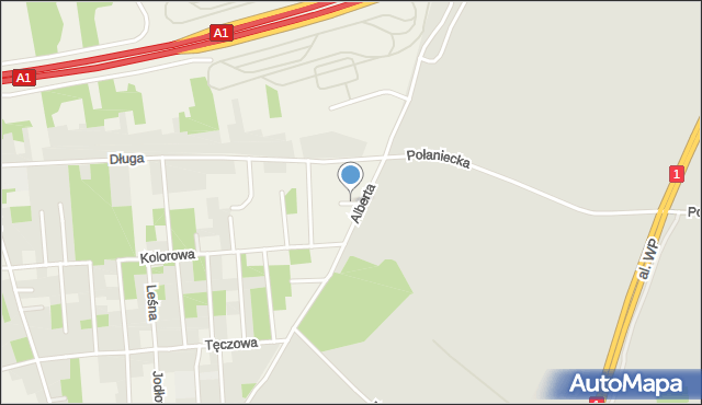 Wierzchowisko gmina Mykanów, Krótka, mapa Wierzchowisko gmina Mykanów