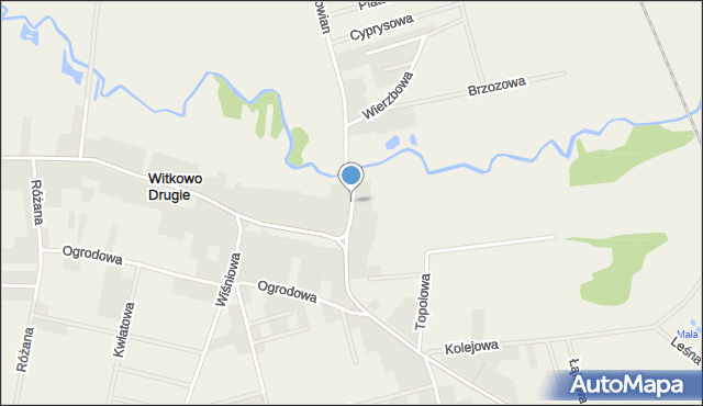 Witkowo Drugie, Kresowian, mapa Witkowo Drugie
