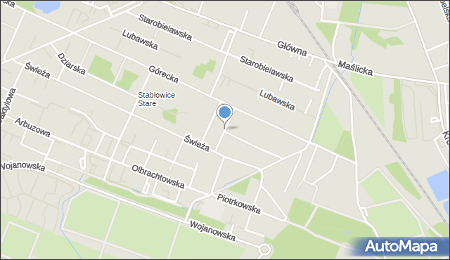 Wrocław, Krzyżowska, mapa Wrocławia