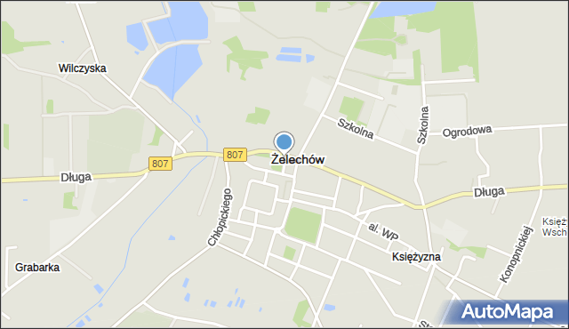 Żelechów powiat garwoliński, Krótka, mapa Żelechów powiat garwoliński