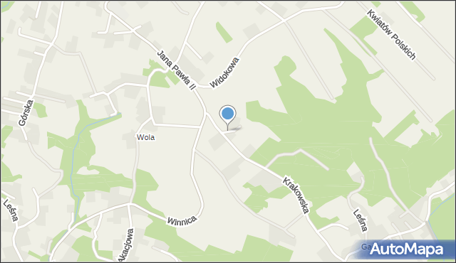 Zelków, Krzemionka, mapa Zelków