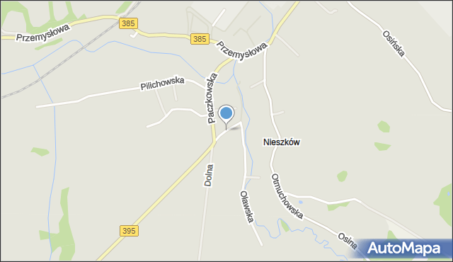 Ziębice, Krótka, mapa Ziębice