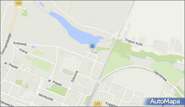 Złotów, Króla Władysława Jagiełły, mapa Złotów