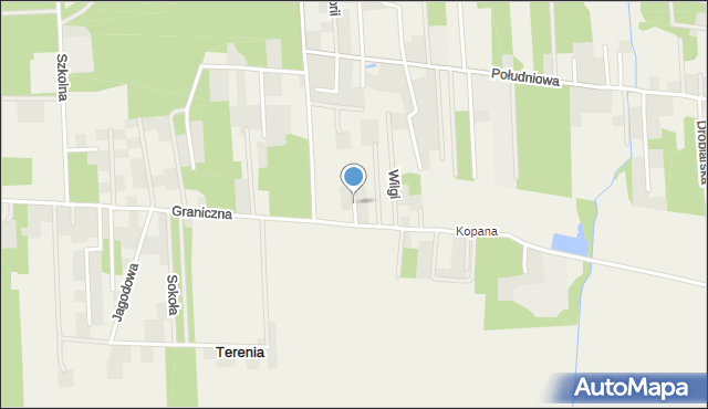 Żółwin gmina Brwinów, Krasek, mapa Żółwin gmina Brwinów