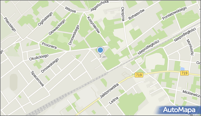 Żyrardów, Króla Bolesława Chrobrego, mapa Żyrardów