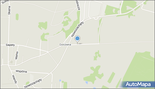 Imielin, Księcia Józefa Poniatowskiego, mapa Imielin