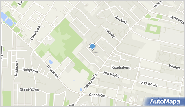 Józefosław, Księżycowa, mapa Józefosław