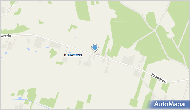 Ksawercin, Ksawercin, mapa Ksawercin