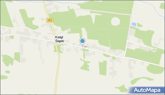 Książ Śląski, Książ Śląski, mapa Książ Śląski