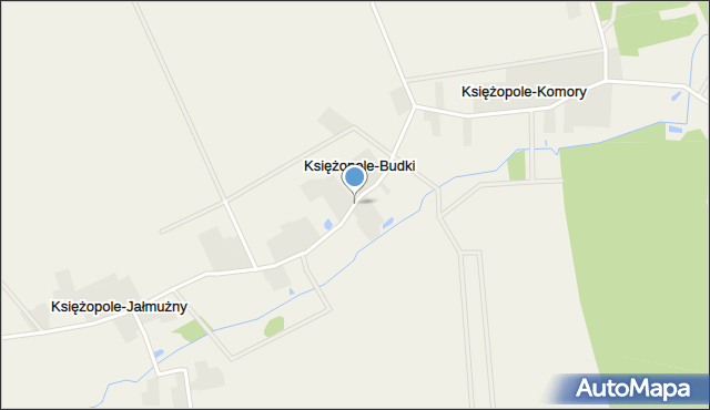 Księżopole-Budki, Księżopole-Budki, mapa Księżopole-Budki