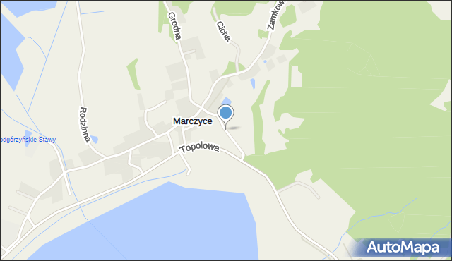 Marczyce, Książęca, mapa Marczyce