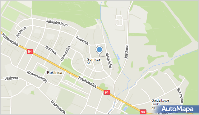 Zabrze, Księcia Henryka Pobożnego, mapa Zabrza