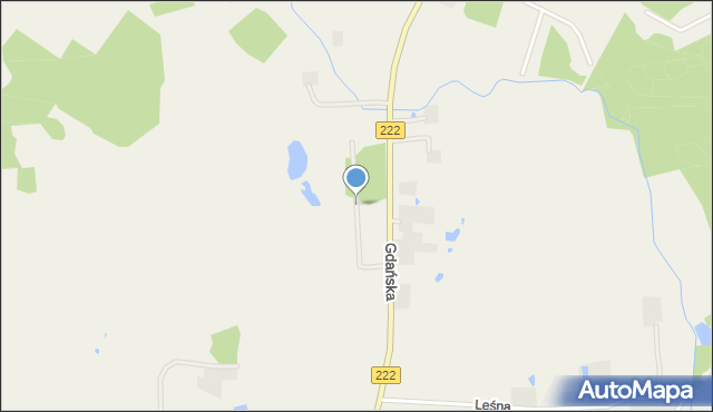 Bobowo powiat starogardzki, Kuchenbekera Józefa, ks., mapa Bobowo powiat starogardzki