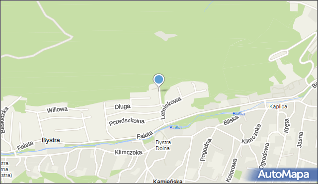 Bystra gmina Wilkowice, Kukułcza, mapa Bystra gmina Wilkowice