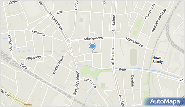 Gdańsk, Kubacza Franciszka, mapa Gdańska