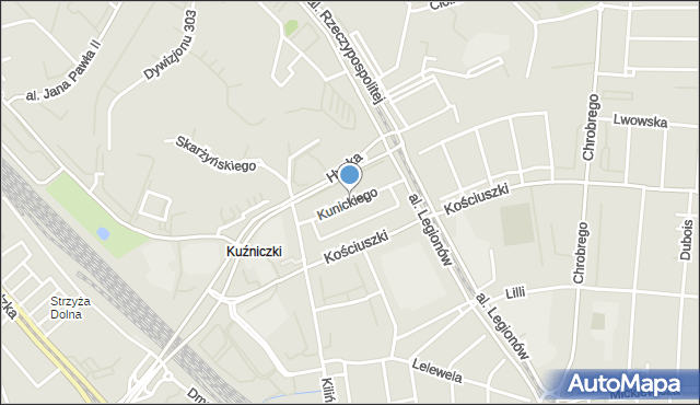 Gdańsk, Kunickiego Stanisława, mapa Gdańska