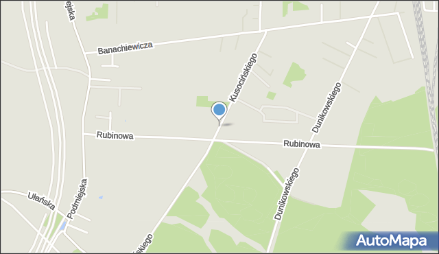 Imielin, Kusocińskiego Janusza, mapa Imielin