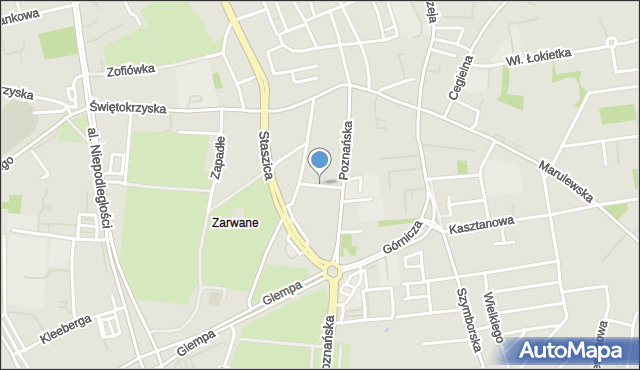 Inowrocław, Kurowa, mapa Inowrocławia