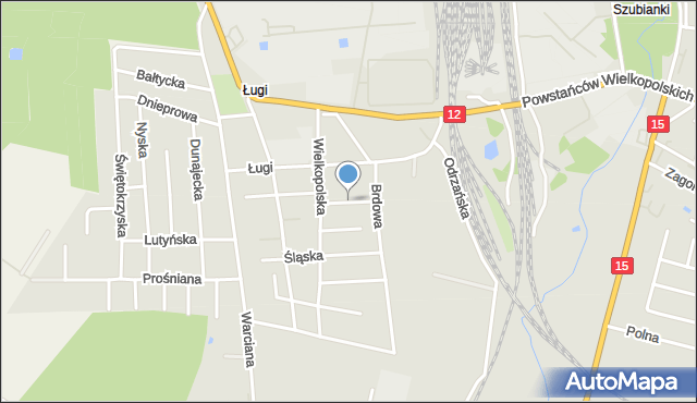 Jarocin, Kujawska, mapa Jarocin