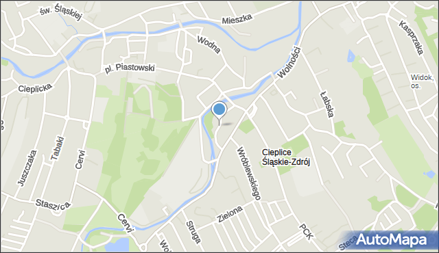 Jelenia Góra, Kubusia Puchatka, mapa Jelenia Góra