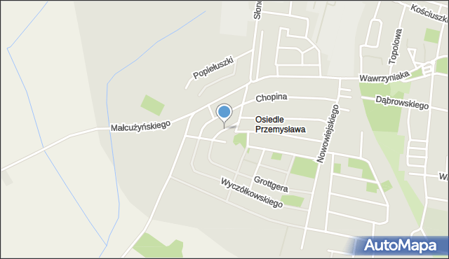 Kępno, Kurpińskiego Karola, mapa Kępno