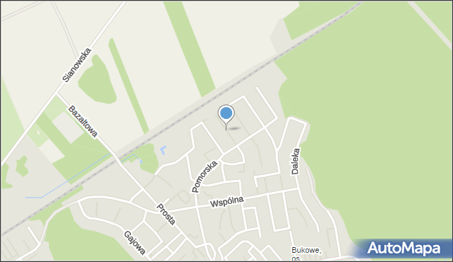 Koszalin, Kujawska, mapa Koszalina