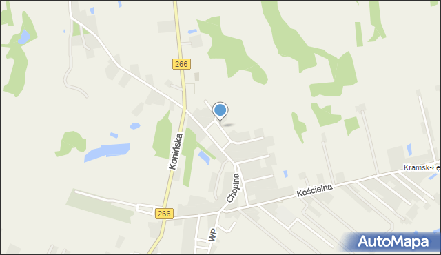 Kramsk, Kurpińskiego Karola, mapa Kramsk