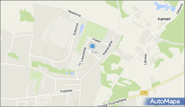Krosno Odrzańskie, Kutrzeby Tadeusza, gen., mapa Krosno Odrzańskie