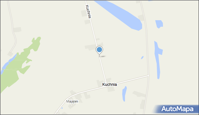 Kuchnia gmina Gniew, Kuchnia, mapa Kuchnia gmina Gniew