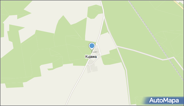Kujawa gmina Gubin, Kujawa, mapa Kujawa gmina Gubin