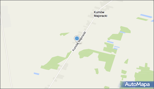 Kumów Majoracki, Kumów Majoracki, mapa Kumów Majoracki