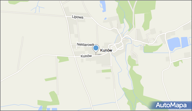 Kunów gmina Zgorzelec, Kunów, mapa Kunów gmina Zgorzelec