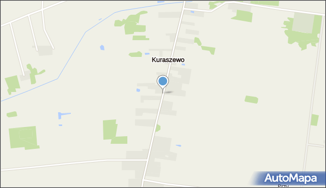 Kuraszewo gmina Czyże, Kuraszewo, mapa Kuraszewo gmina Czyże